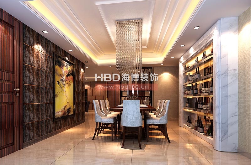 珠江新城天鑾別墅室內(nèi)裝修,餐廳設(shè)計(jì)效果圖.jpg