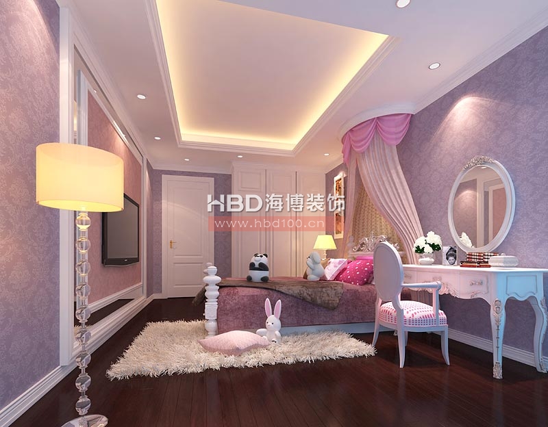 歐式別墅裝修,兒童房設(shè)計效果圖.jpg